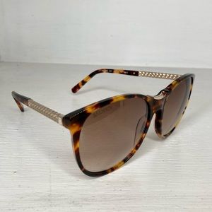 Balmain nwot sunglasses chain link tortoise